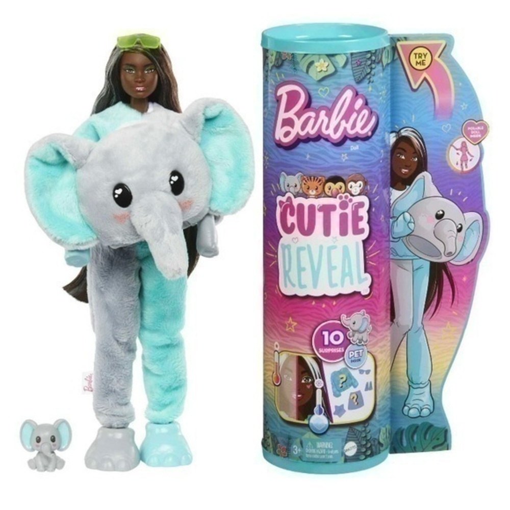 NIP. BARBIE Cutie Reveal Jungle Series Elephant